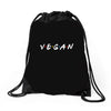 vegan friends tv show parody Drawstring Bags