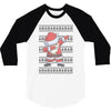 ugly santa dabbing 3/4 Sleeve Shirt