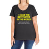 best sister crazy scarry Ladies Curvy T-Shirt