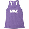 milf man i love to fart Racerback Tank