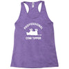 pro cow tipper tipping funny Racerback Tank