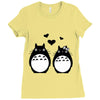 totoro Ladies Fitted T-Shirt