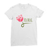 floral Ladies Fitted T-Shirt