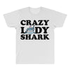 crazy lady shark All Over Men's T-shirt