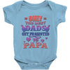 only the best dads get promoted to papa Baby Onesie