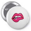 sexy lip biting Pin-back button