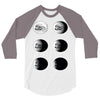 the phases of the moon of laika dog 3/4 Sleeve Shirt
