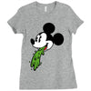 mickey puke Ladies Fitted T-Shirt