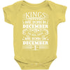 Real Kings Are Born On December 9 Baby Onesie