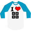 i love code 3/4 Sleeve Shirt