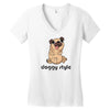 doggy style Women's V-Neck T-Shirt