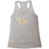 dachshund flower Racerback Tank