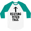 resting bitch face 3/4 Sleeve Shirt