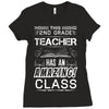 This 2 ND Grade Teacher Has An Amazing! Class Ladies Fitted T-Shirt