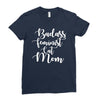 badass feminist cat mom Ladies Fitted T-Shirt