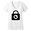 padlock eye Women's V-Neck T-Shirt