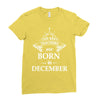 the best teachers are born in december Ladies Fitted T-Shirt