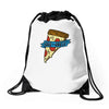 life is a pizza party Drawstring Bags