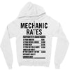 mechanic labour rates Zipper Hoodie