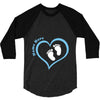 Custom baby boy name maternity design 3/4 Sleeve Shirt