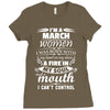I Am A March Women Ladies Fitted T-Shirt