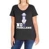 no probllama Ladies Curvy T-Shirt
