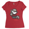 freddy krueger cartoon ideal birthday present or gift Women's Triblend Scoop T-shirt