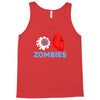 i heart zombies scary eye bloody heart halloween Tank Top
