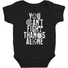 Fight Alone Avengers Baby Bodysuit