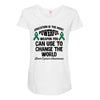 education is the most powerful weapon you can use to change the world Maternity Scoop Neck T-shirt