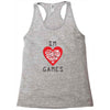 IM LOVE GAMES Racerback Tank