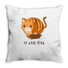 if it fits i sits Throw Pillow
