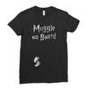 Muggle On Board Airforce Ladies Fitted T-Shirt