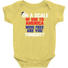 on a scale of one to america how free are you tonight Baby Bodysuit