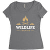 Wildlife Camping Women's Triblend Scoop T-shirt