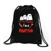 can't scare me Drawstring Bags