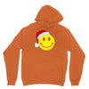 smiley face wears santa hat merry christmas Unisex Hoodie
