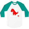 funny dino 3/4 Sleeve Shirt