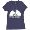 diggin in the crates Ladies Fitted T-Shirt