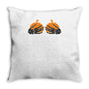 pumpkin boobs Throw Pillow
