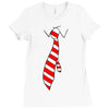 tie Ladies Fitted T-Shirt