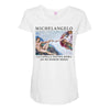 Michelangelo Creation of Adam Maternity Scoop Neck T-shirt