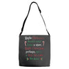 maybe christmas Adjustable Strap Totes