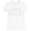 married with cats Ladies Fitted T-Shirt