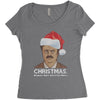 ron swanson christmas Women's Triblend Scoop T-shirt
