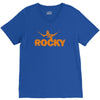 new rocky balboa stallone dark blue logo movie V-Neck Tee