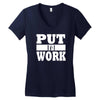 put in work Women's V-Neck T-Shirt