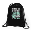 fishing fanatics1 Drawstring Bags