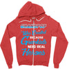 Grandpop Was Created because Grankids Need Real Heroes Zipper Hoodie