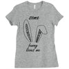 some bunny loves me Ladies Fitted T-Shirt
